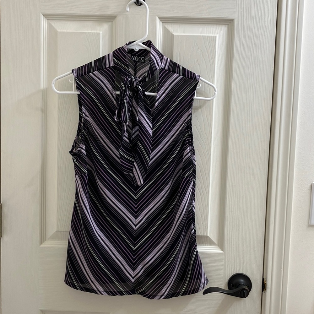 New York and Company, Purple Stripe blouse